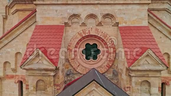 近景观女神路德圣保罗大教堂的建筑细节格奇风格视频的预览图