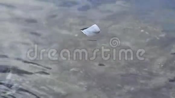 活海虾装在塑料瓶里钓鱼饵海洋海洋塑料污染视频的预览图
