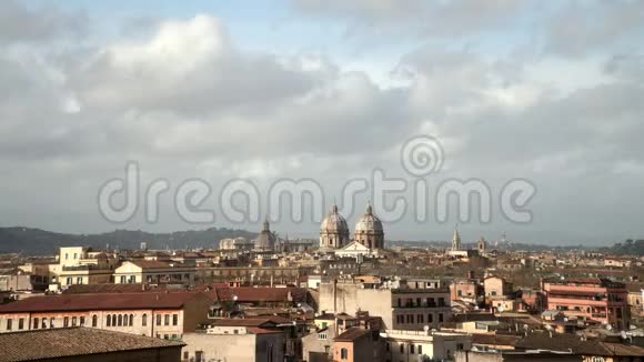 罗马视图的时间推移圣保罗夏天的大教堂意大利2018年视频的预览图