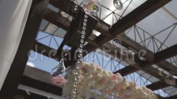 节日装饰的一部分婚礼装饰仪式视频的预览图