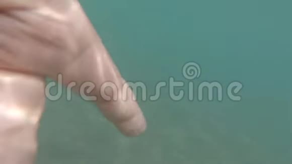 两个手指在水下缓慢移动视频的预览图