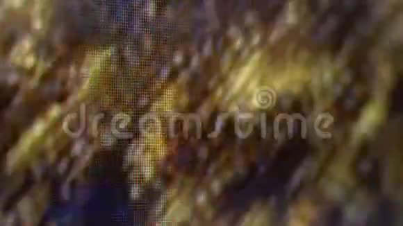 监视器的特写s像素电视上的rgb像素视频的预览图
