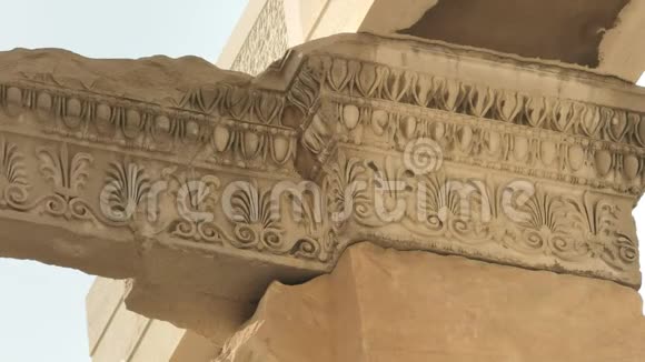 希腊雅典埃雷奇翁的建筑细节视频的预览图