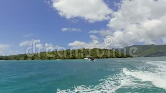 印度洋塞舌尔群岛和船观视频的预览图