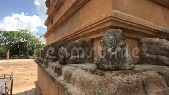 斯里兰卡AnuradhapuraDagoba石材产品的一部分特写视频的预览图