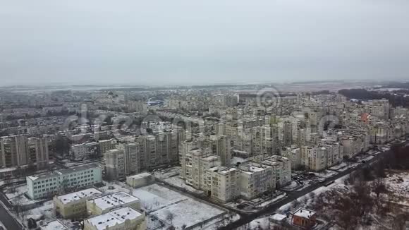 乌克兰切尔沃诺格勒市的俯视图视频的预览图