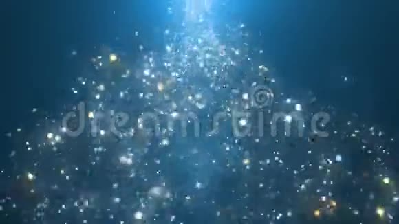 神奇漩涡的火花粒子美丽的无缝循环三维动画4K视频的预览图