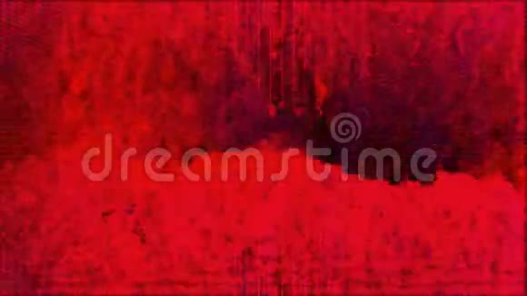 五颜六色的红色蓝色油漆滴彩色亚克力云抽象烟爆动画近景视频的预览图