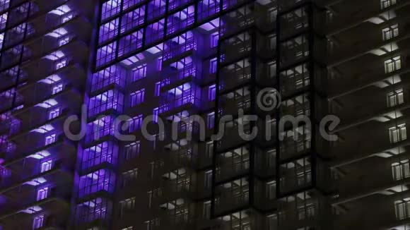建筑LED灯夜间显示视频的预览图