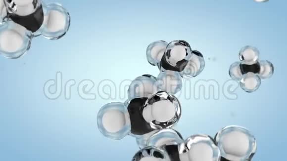动画甲烷分子背景视频的预览图