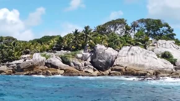 可可斯岛塞舌尔的流动全景视频的预览图
