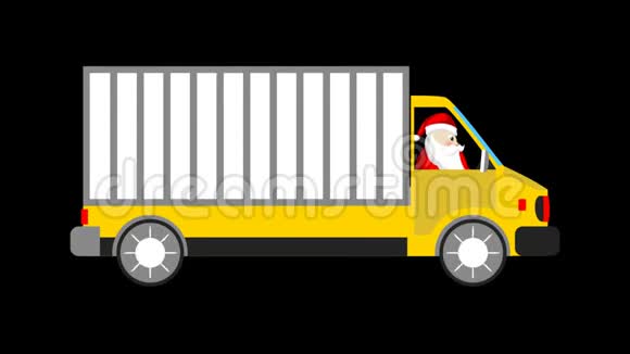 圣诞老人和一辆货车视频的预览图