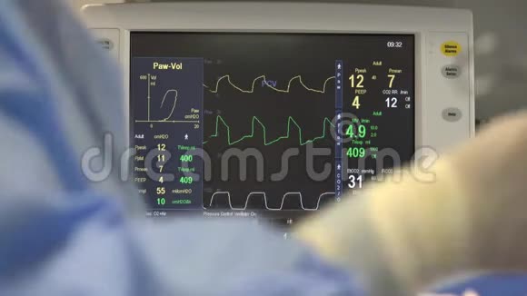 医学监测心跳或心脏监测视频的预览图