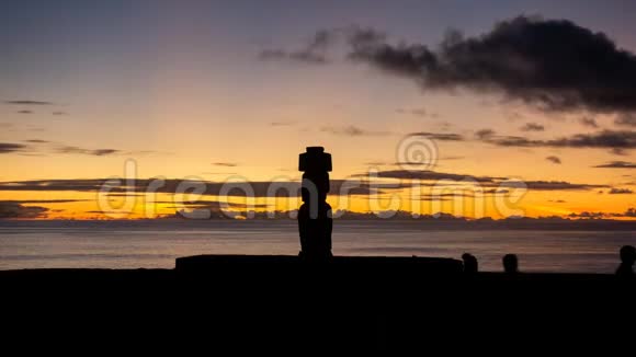 黄昏时分拉帕努伊的阿胡科特里库莫伊时间长视频的预览图