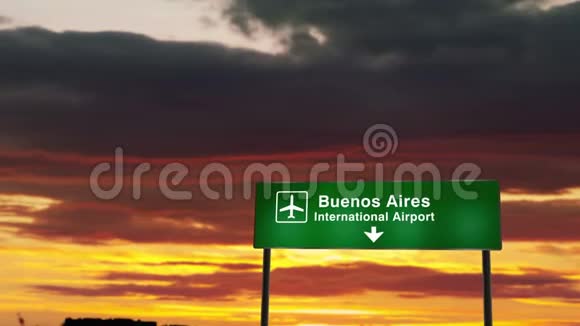 飞机降落在布宜诺斯艾利斯视频的预览图