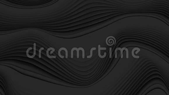 黑色液体抽象三维折射波视频动画视频的预览图