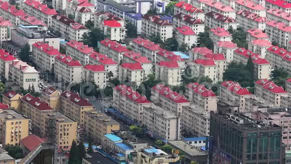 中国上海浦东金融区有组织的住宅建筑群景观视频的预览图
