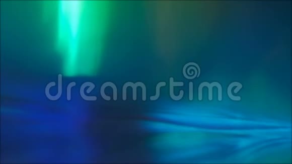 光线耀斑蓝色绿色模糊光辉光波浪效应视频的预览图