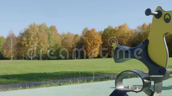 莫斯科公园的秋景视频的预览图
