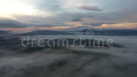 泰国Phetchabun省ThungSalangLuang国家公园日出期间的美丽景色视频的预览图