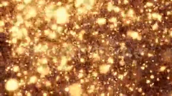 4K抽象金颗粒视频的预览图