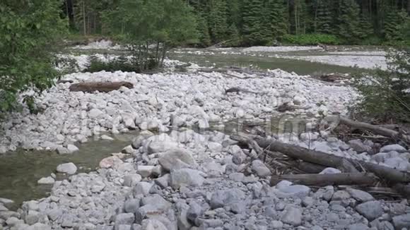 放大河流中的水流视频的预览图