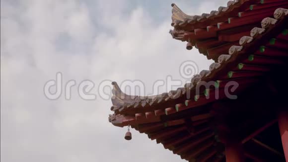 中国古代建筑天幕屋顶视频的预览图
