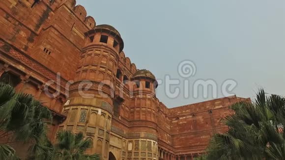 印度阿格拉堡城墙视频的预览图