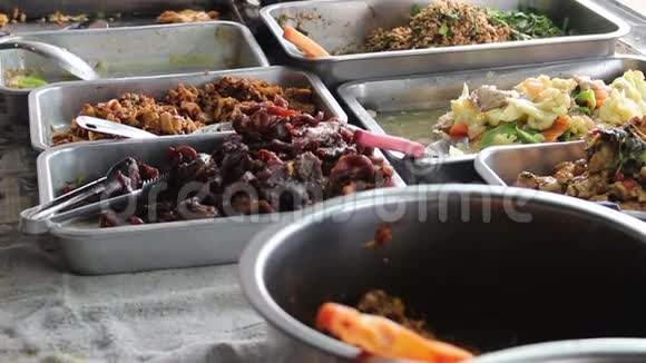泰国街头美食背景视频的预览图