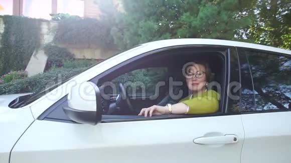从车窗外望去的女人视频的预览图