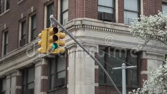 轻型交通工程纽约华尔街视频的预览图