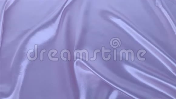 美丽的丝绸面料精致的丁香色悬垂小褶皱柔软流动豪华婚礼概念纹理视频的预览图