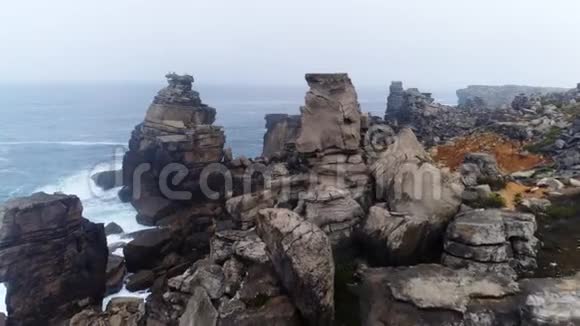 葡萄牙大西洋海岸卡沃卡沃伊罗的鸟瞰图视频的预览图
