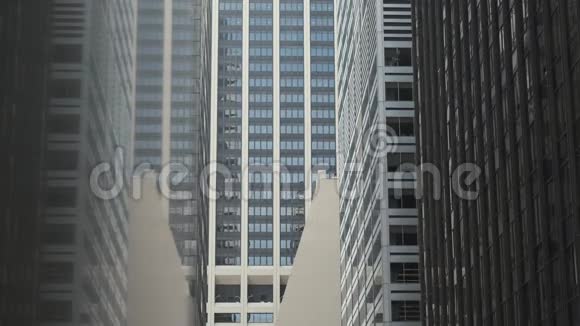 纽约的摩天大楼华尔街视频的预览图