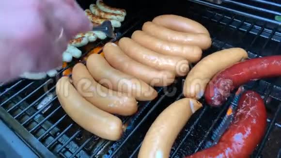 真正的德国香肠红烤白烤视频的预览图