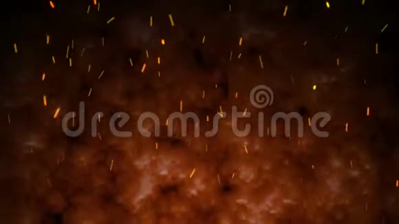 从火中冒出火花和烟雾视频的预览图
