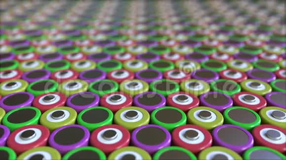 便携式电子产品用多个锂离子电池循环三维动画视频的预览图