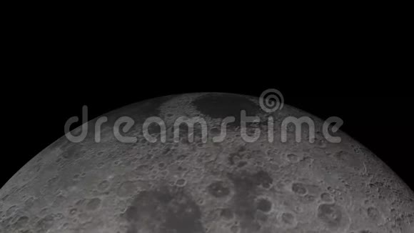 4K在黑暗的夜晚旋转月球地球仪视频的预览图