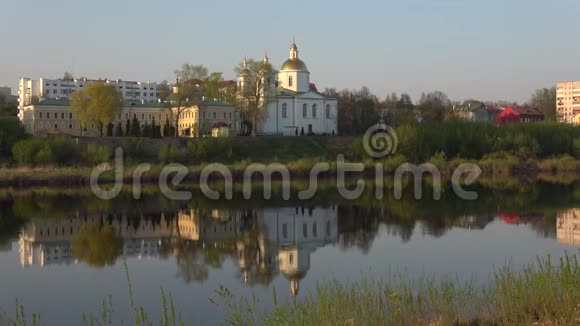 古老的顿悟大教堂波兰茨克白俄罗斯视频的预览图