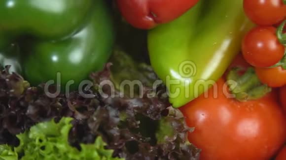 番茄辣椒大蒜等蔬菜视频的预览图