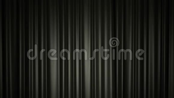 在舞台上拉开闪亮的黑色丝绸窗帘3带有色度键的D动画视频的预览图