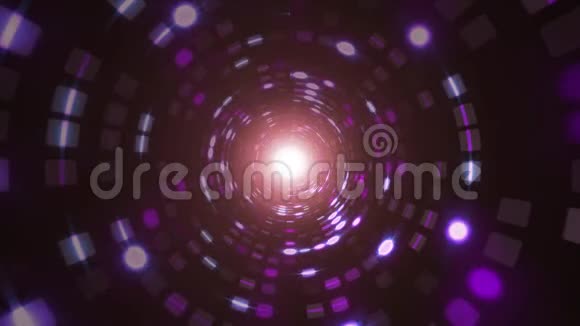 抽象光隧道用于VJ循环视频的预览图