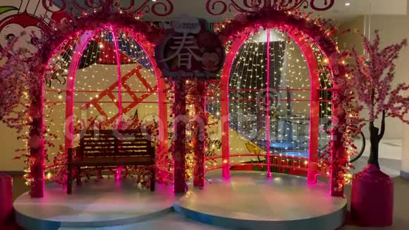 中国新年装饰阶段视频的预览图