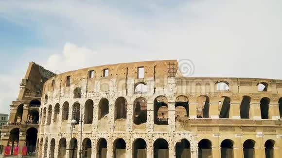 意大利罗马古罗马竞技场晴天没有人4k视频的预览图