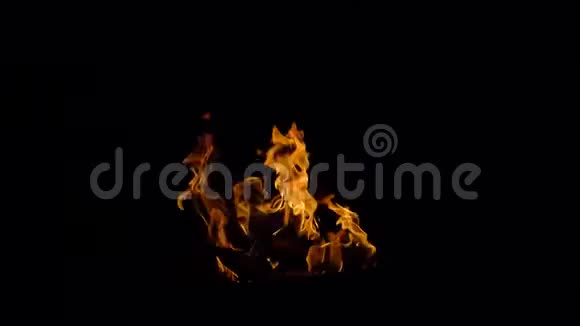 在黑暗中燃烧火焰视频的预览图