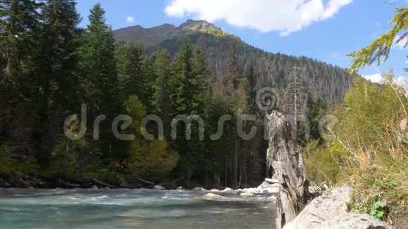 美丽的山河景观视频的预览图
