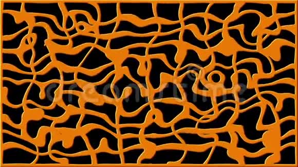 湍流网格空间变形的现代抽象三维绘制抽象背景计算机生成视频的预览图