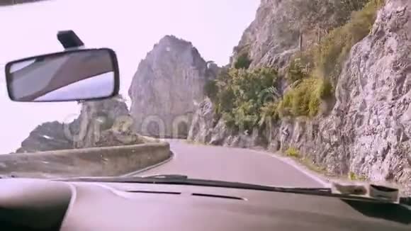 意大利阿马尔菲的山路视频的预览图