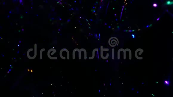 透明气球与彩色LED灯视频的预览图
