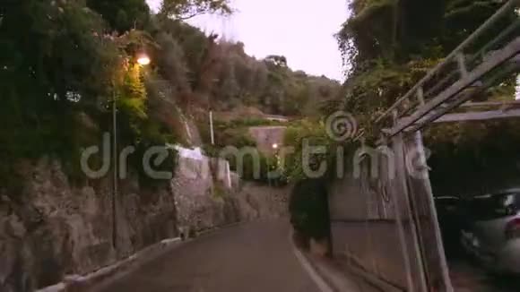 意大利阿马尔菲的山路视频的预览图
